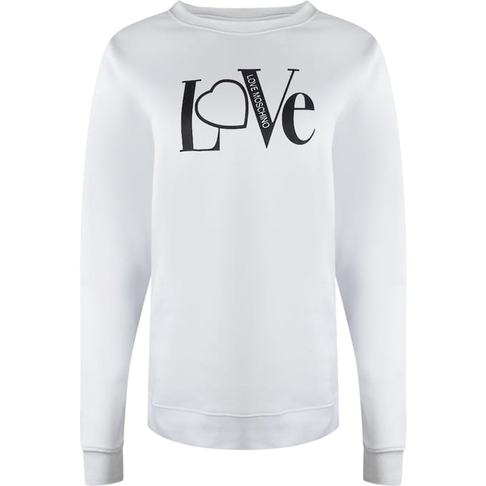 Love Moschino Bold Love Logo Witte Trui