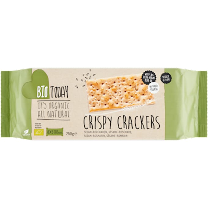 Crispy cracker sesam rozemarijn bio