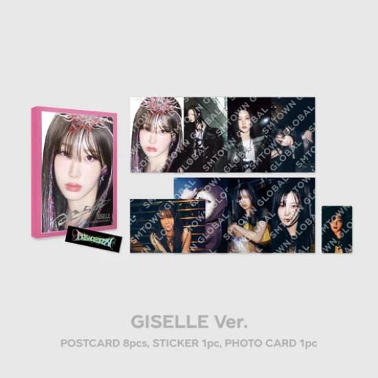 POSTKAART aespa Armageddon The Mystery Circle POP-UP MD Giselle gray