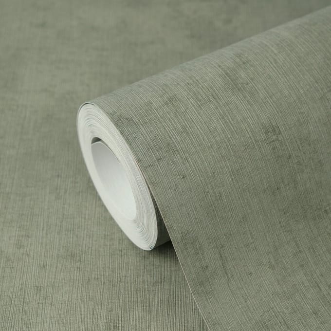 ELEGANT STRUCTUUR BEHANG | Textiellook - Groen - A.S. Création Nordic Feeling