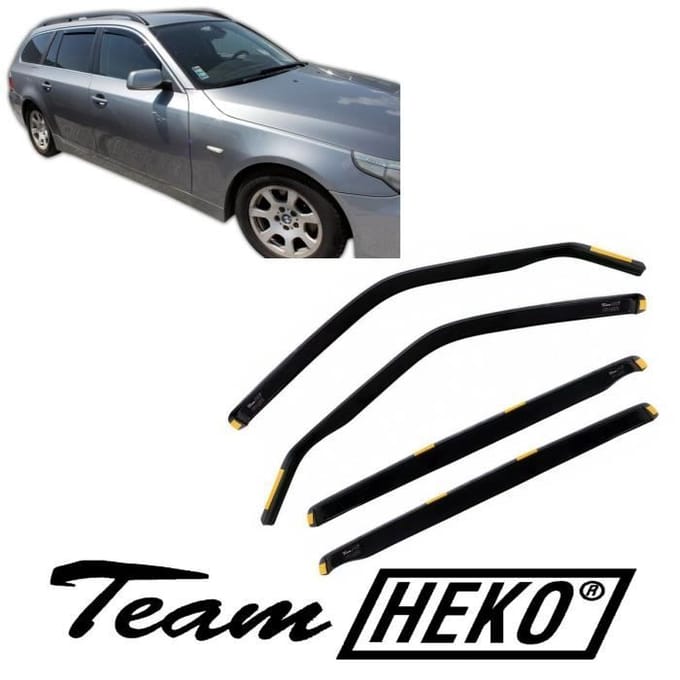 J&J AUTOMOTIVE | Heko Deflecteurs d'air Déflecteurs de Vent Pour Bmw 5 Série E61 Break 2003-2010