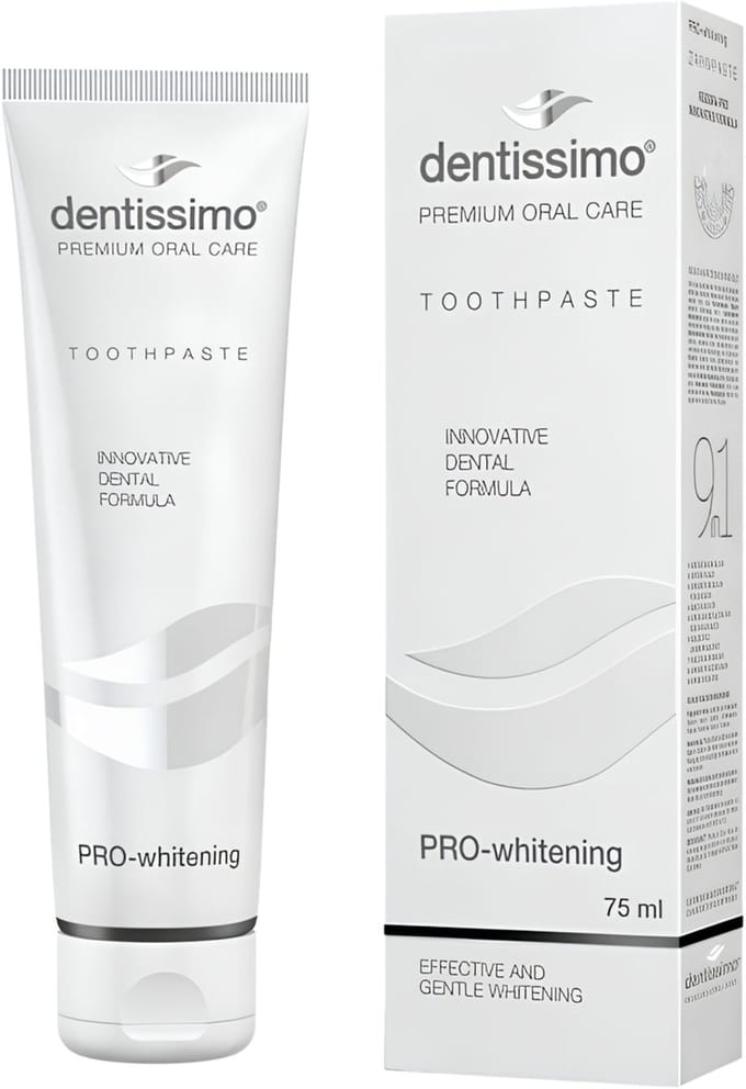 Dentissimo PRO whitening tandpasta | fluoride + hydroxyapatiet | 75 ml