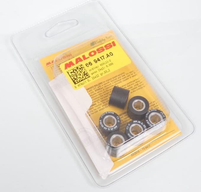 malossi variator roller voor scooter keeway 50 matrix avant 2017 15x12 3.2grs / 66 9417.a0 nieuw