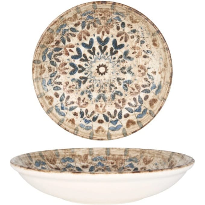 Rinart Diepbord - Aztec - Porselein - 23 cm (900cc) - set van 6