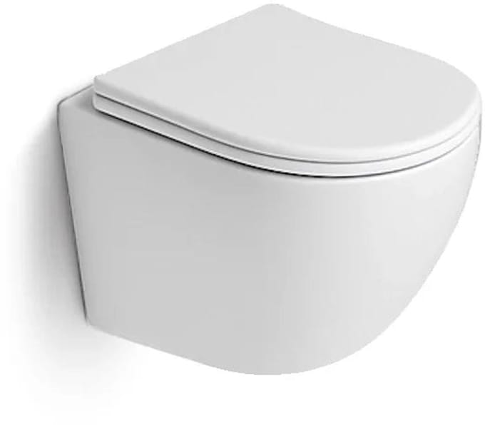 DutchLine - Hangtoilet - Mat Wit - Luccio Rimless Ondiep