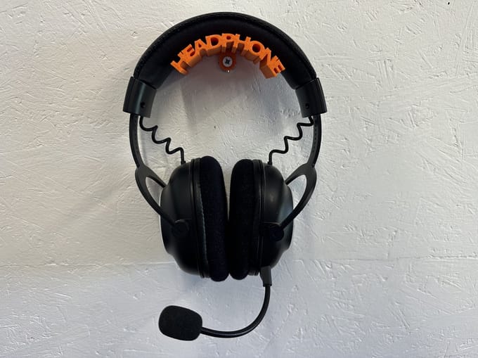 Hoofdtelefoon houder - muurbevestiging - wandbevestiging - Oranje