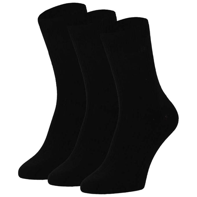 Bamboe sokken heren - 2 x 2 Rib - 6-Pack - Zwart / 39/42