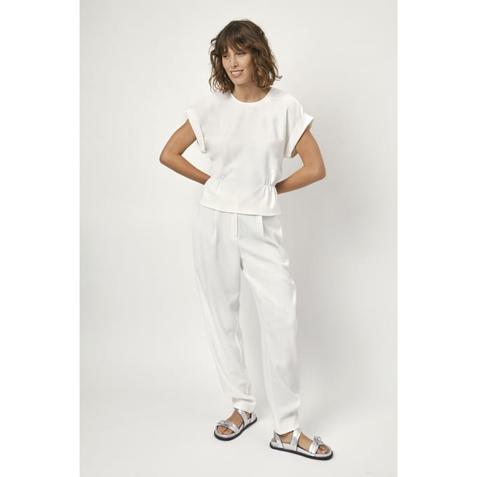 Dante6 Mimou Pants Milk White Größe: 42 | Straight Jeans Outlet | Damen | Weiß