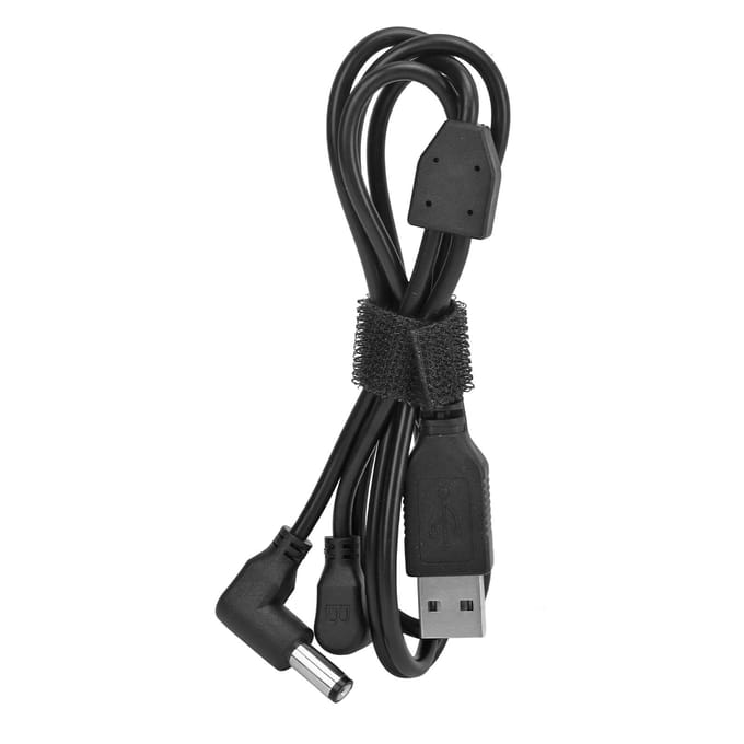 Drone Bril DC Stroomkabel Koperen Kern Plastic Omhulsel Vliegbril Oplaadkabel 1 Meter black
