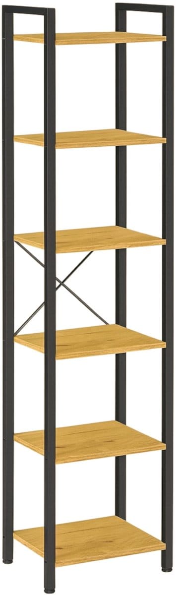 Begryf - Opbergrek - eiken/zwart - metaal - 39,5x30x187,5 cm