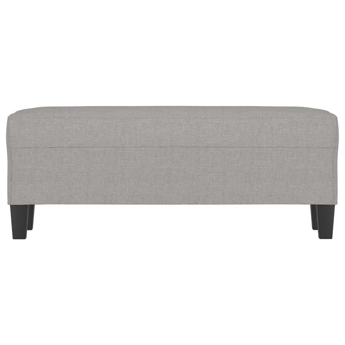 vidaXL Bankje 100x35x41 cm stof lichtgrijs