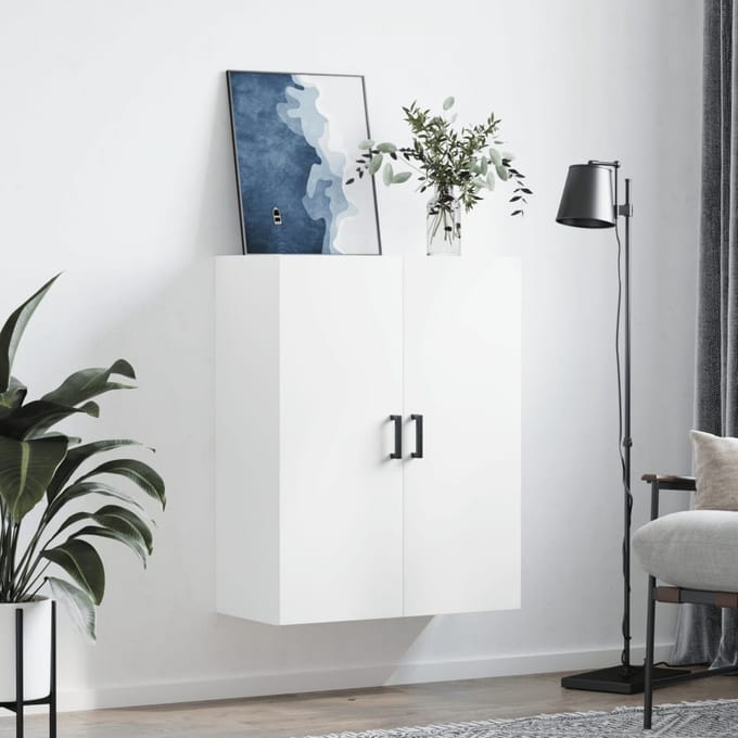 vidaXL - Wandkast - 69,5x34x90 - cm - wit