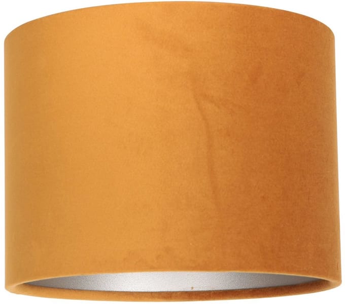 Gele gouden textiele lampenkap K3084KS ⌀20cm met E27 support - Steinhauer Modern Kappen voor binnen