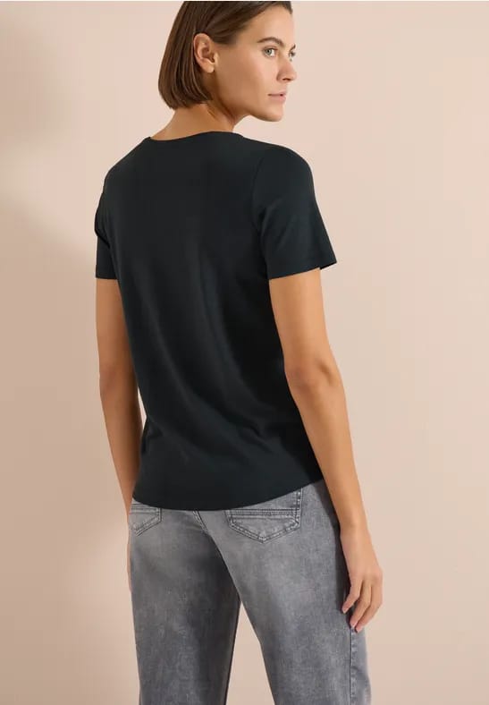 Basic Shirt met ronde hals