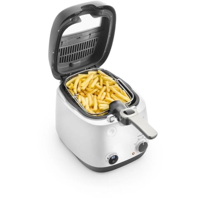 Friteuse - DELONGHI - FS6067 - 2,4 L - 1700 W - 41,5 x 29 x 26 cm - Gris / Noir