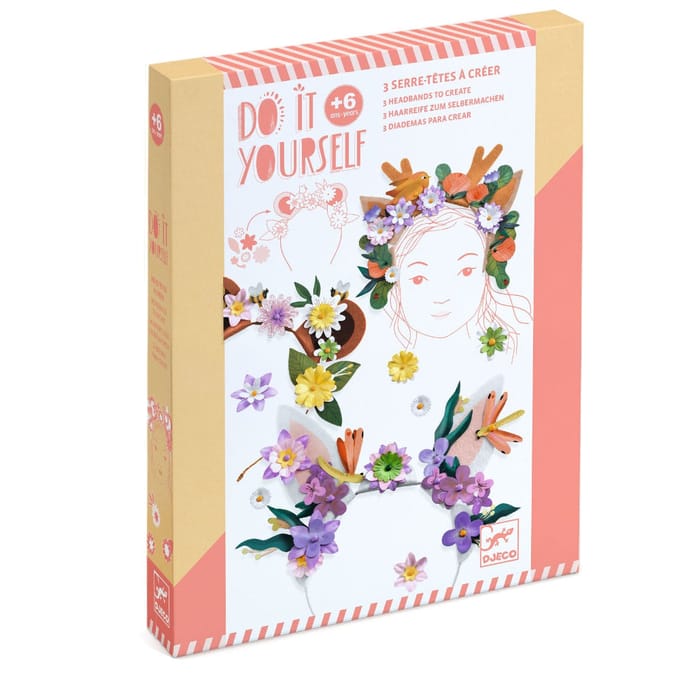 DJECO DIY diadeem maken Flower friends 6 jr+