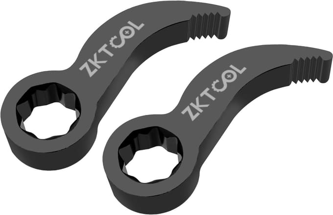 Koevoet Adapterkop - Pry Bar Wrench - Krappe Ruimtes - Verstelbare Hoek - 7.5 cm - Zwart