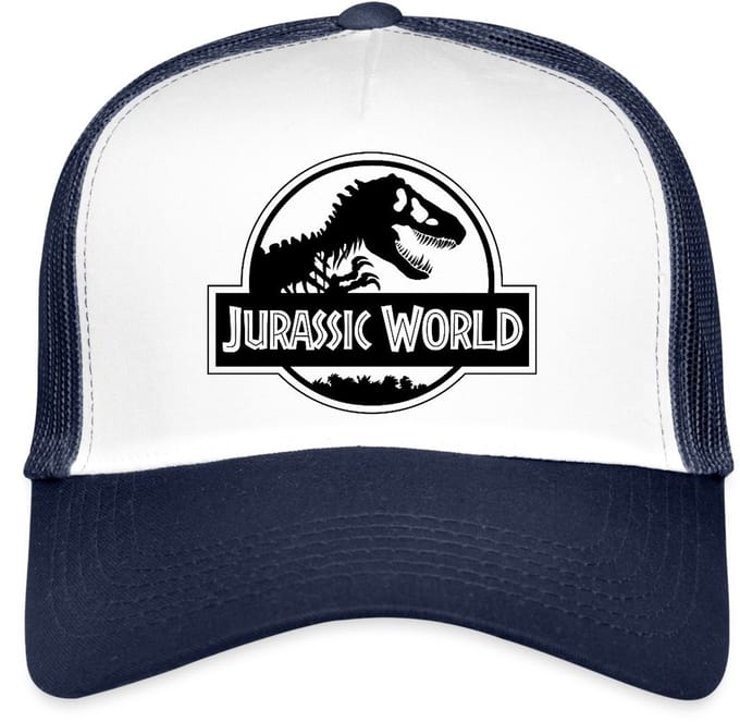 Jurassic World Klassiek Logo In Zwart Trucker Cap