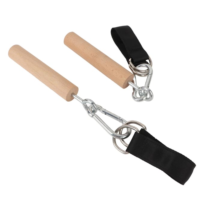 1 Paar Optrekhandgrepen Bevestiging Multifunctioneel Duurzaam Draagbaar Optrekhandgrepen Grip Oefening beige