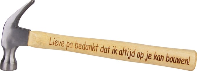 Hamer - Vaderdag cadeau - Papa - Vader - Vaderdag cadeau met tekst
