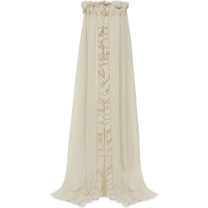 Jollein Baby Sluier Vintage Ruffle 155cm - Nougat