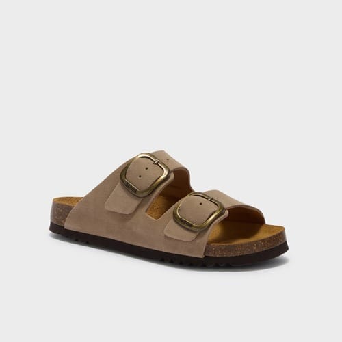 Scholl Noelle Sandalen beige Suede - Maat 36