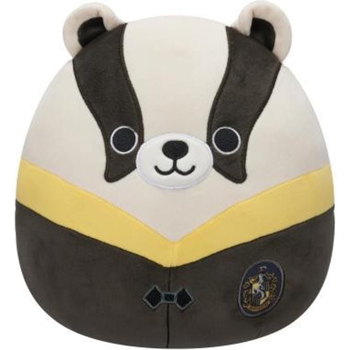 Squishmallows Harry Potter - Hufflepuff Badger - knuffel in school uniform - 25 cm