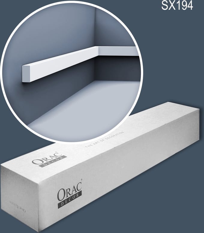 Orac Decor SX194-box AXXENT SQUARE 1 doos 60 stukken Plint | 120 m
