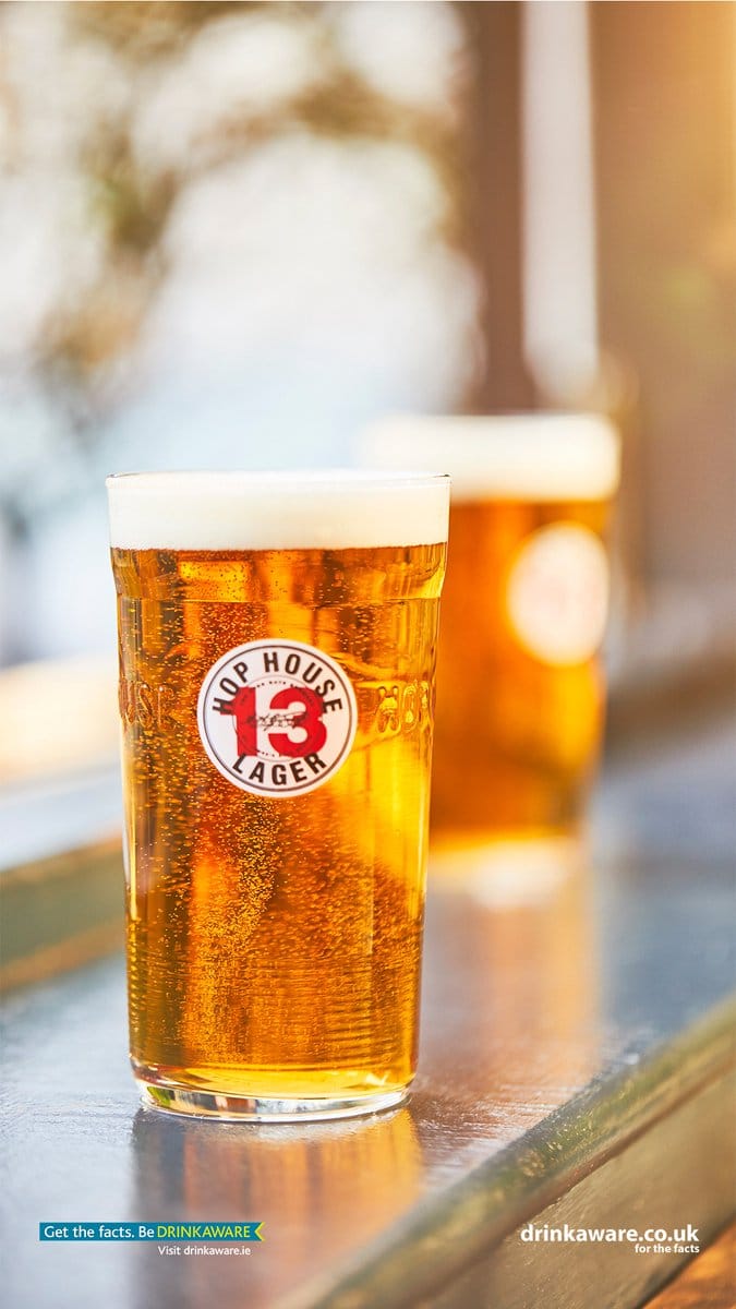 Guinness pint hop house bierglas 6x 50cl bierglazen