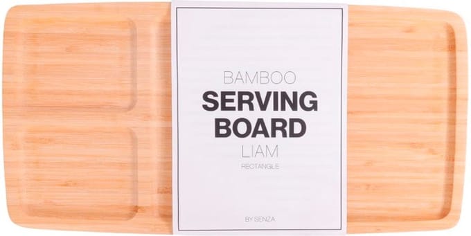 SENZA Serveerplank Liam - Bamboe Serveerplank - Rechthoek - 40x20 CM