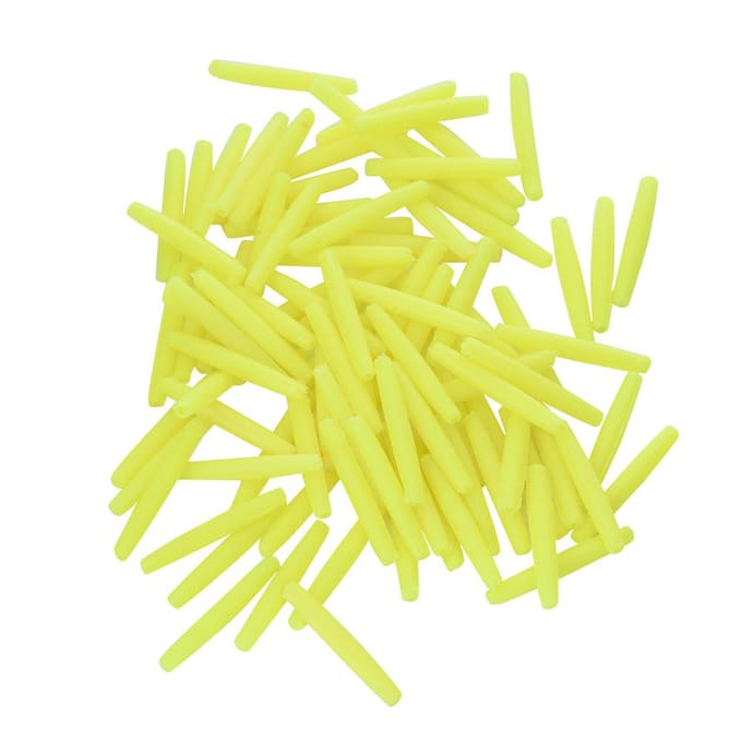 100 stuks Duurzame Druppelvormige Indicator Visdobbers Dobber Tuigage Accessoire (YelLow L) yellow