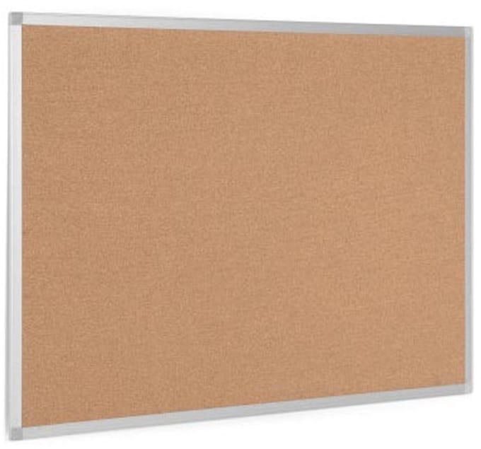 Q-CONNECT kurkbord | met aluminium frame | 60 x 45 cm