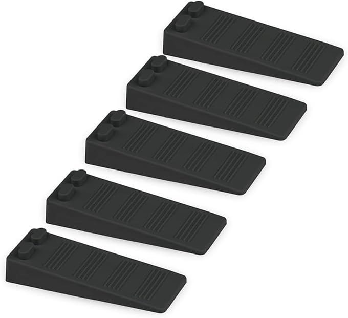 Zachte rubberen deurstoppers, in hoogte verstelbaar, antislip, set van 5