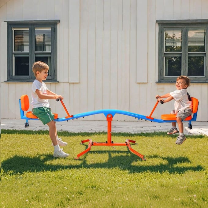 Kinderwip 300 lbs Capaciteit 360 Graden Draaiend Wipwap Leeftijd 3+