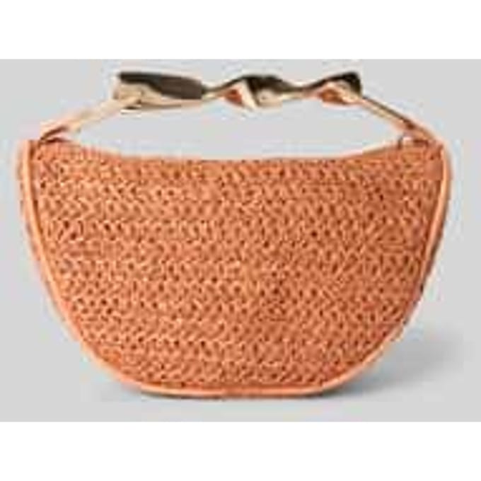 Handtas in vlechtlook met korte hengsel