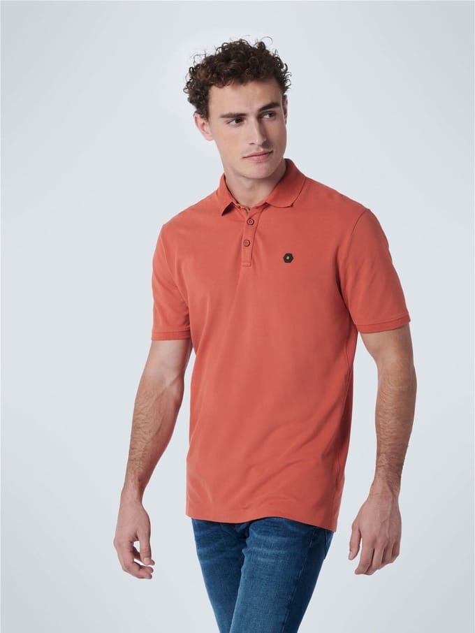 No Excess Mannen Klassieke Polo Oranje M
