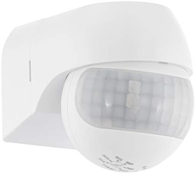 Bewegingssensor voor Buitenverlichting - Kunststof Draaibaar en IP44 Bescherming
