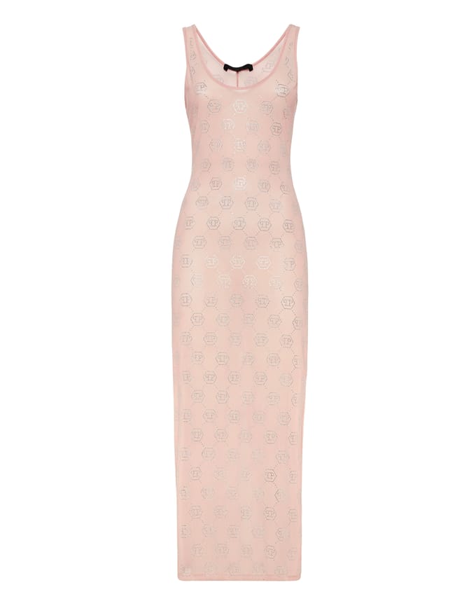 Long Dress Monogram Strass