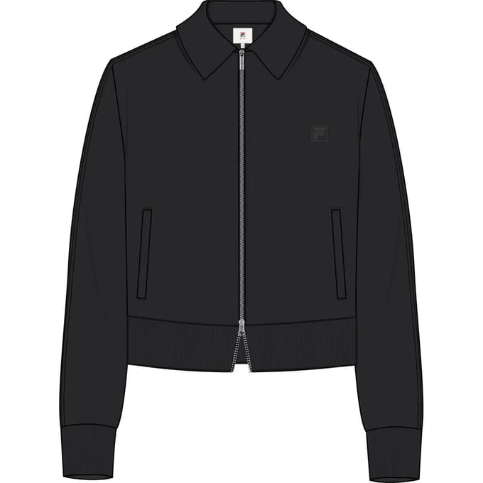 Dames sweatjack met vierkante biesjes Fila Avenes