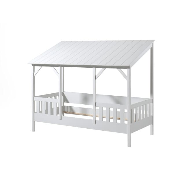 LUCEVI - Housebed 03 Huisbed incl. wit dak 90x200cm - Wit