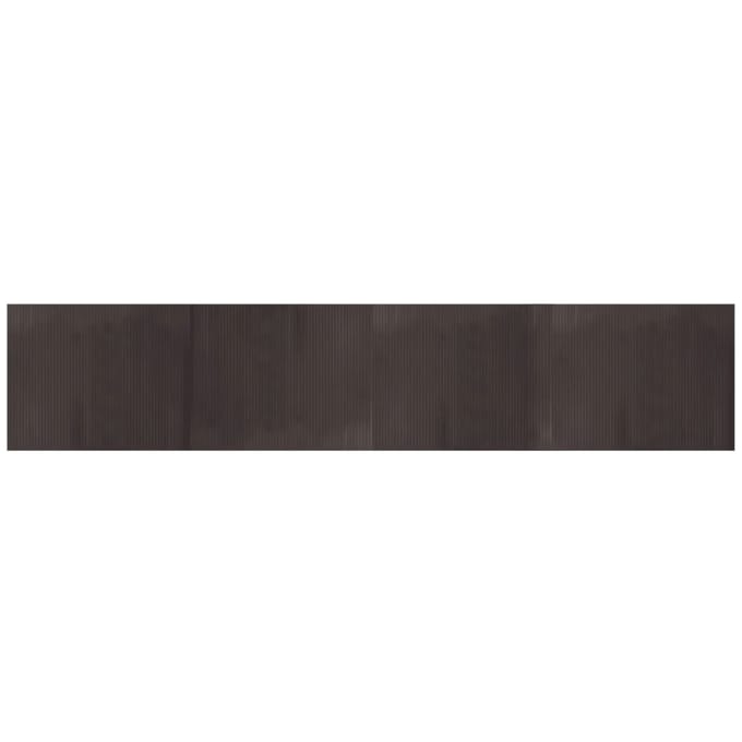 vidaXL - Vloerkleed - rechthoekig - 80x400 - cm - bamboe - donkerbruin