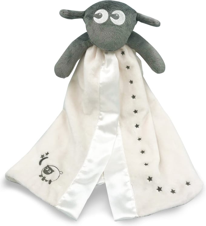Ewan het droomschaap -Baa Baa Blankie -knuffeldoekje-grijs