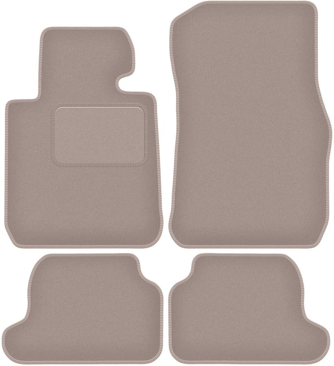Beige veloursmatten voor: BMW 1 F23 cabriolet (2011-2019)