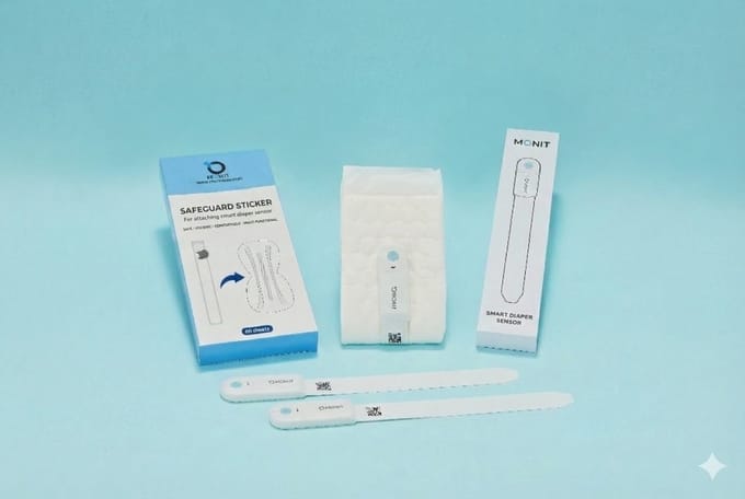 MONIT MECS Pro Vervangende Plakstrips voor Luiersensor - 600 Stuks - Medisch