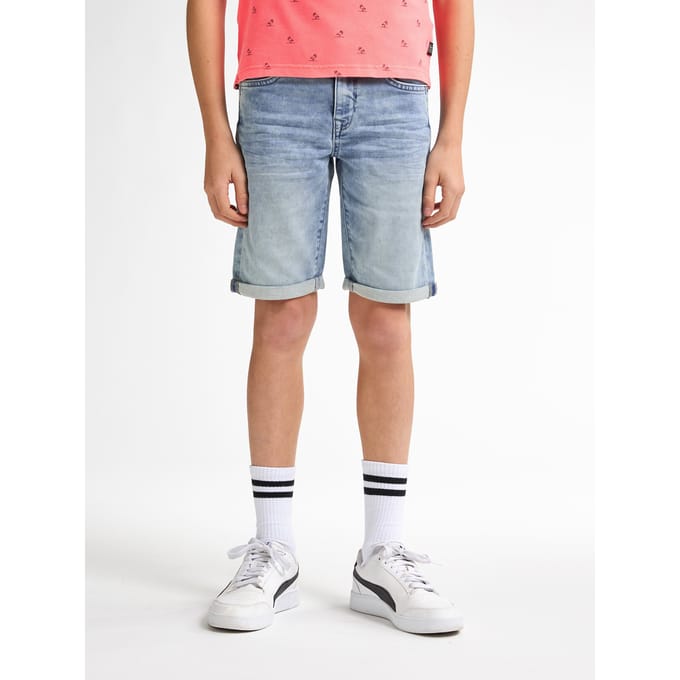 Petrol Industries - Jongens Jackson Stretch Denim Short Valencia - Blauw