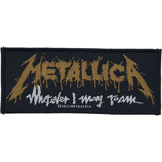 Metallica Wherever I May Roam Unisex Patch - zwart/wit/geel - Standard