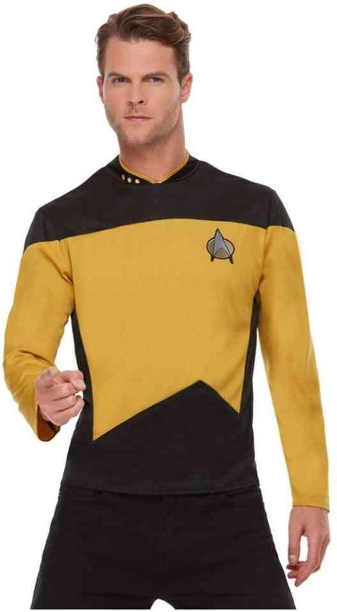 Smiffys - Star Trek - The Next Generation Operations Uniform Kostuum - XL - Geel