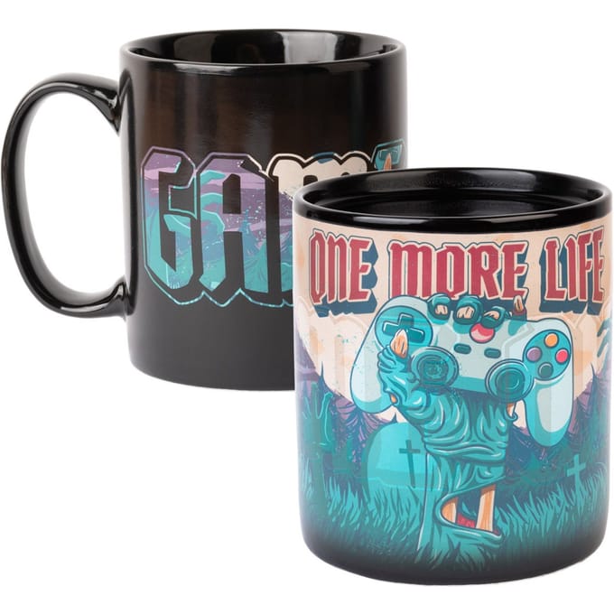 Gameration One More Life Xl Heat Changing Mug