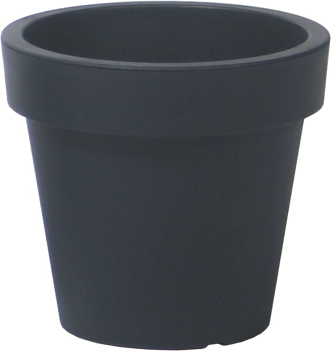 Prosperplast Bloempot Basic - kunststof - antraciet - D14 x H12 cm - buiten/tuin