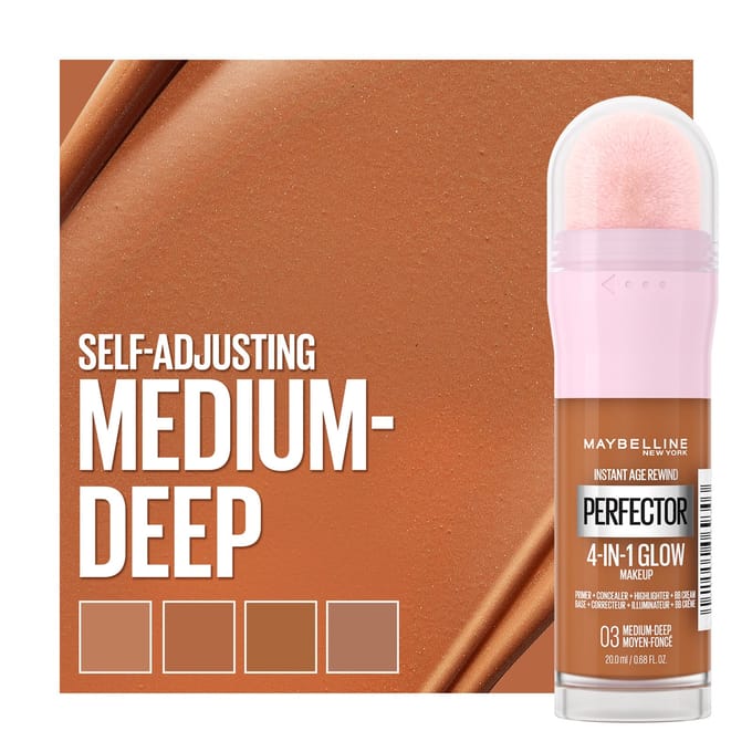 Maybelline Instant Anti Age Perfector 4-in-1 Glow Primer, Concealer, Highlighter, BB Cream 20 ml (Verschillende Tinten) - Medium Deep
